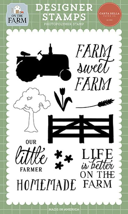 Carta Bella On The Farm Farm Sweet Farm Stamp Set