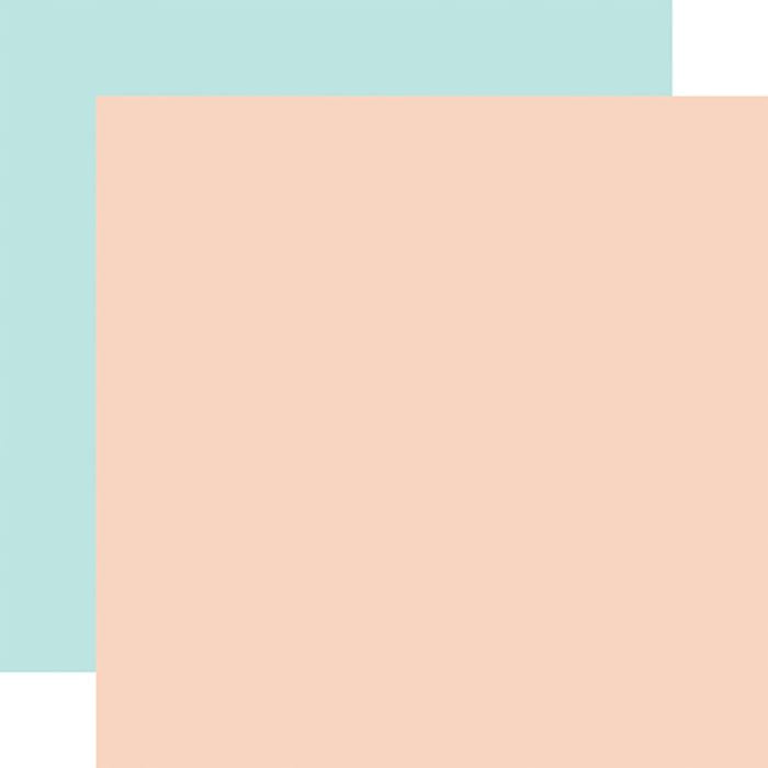 Carta Bella - Paris Lt. Pink / Lt. Blue 12x12 Coordinating Solid Paper (1 Sheet)