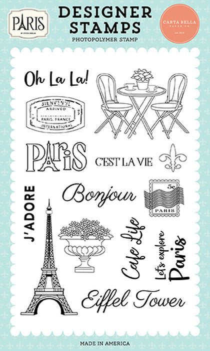 Carta Bella - Paris Cafe Life Stamp Set