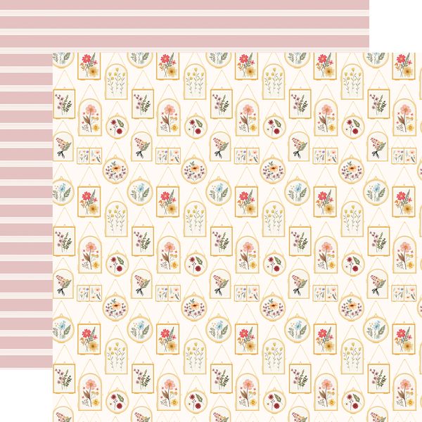 Carta Bella Pressed Floral: Pressed Golden Frames DS Paper