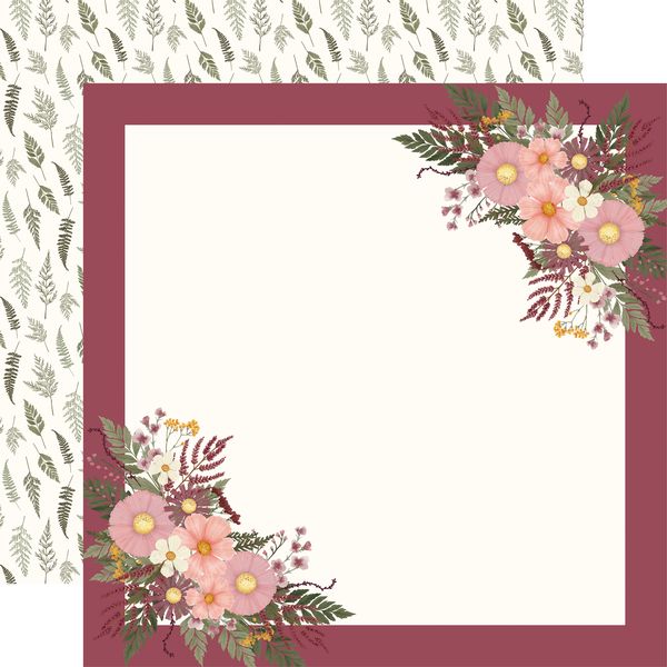 Carta Bella Pressed Floral: Full Of Magic Floral Frame DS Paper