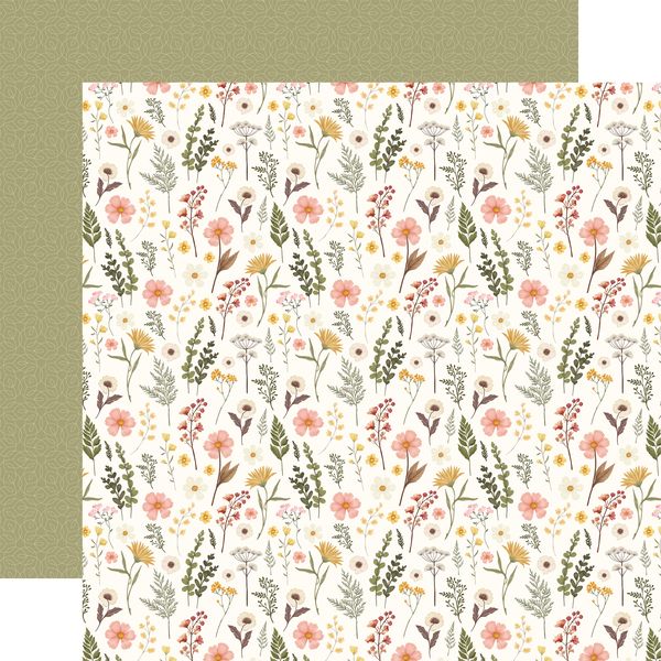 Carta Bella Pressed Floral: Be Bold Stems DS Paper