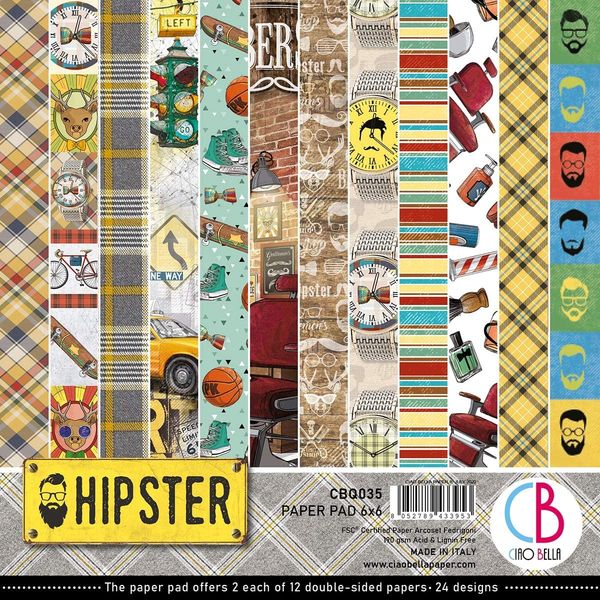 Hipster; 6x6 Paper Pad