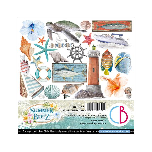 Summer Breeze Fussy Cut 6x6 Pad