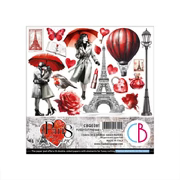 Ciao Bella Paris Je t’aime Fussy Cut Pad 6"x6"