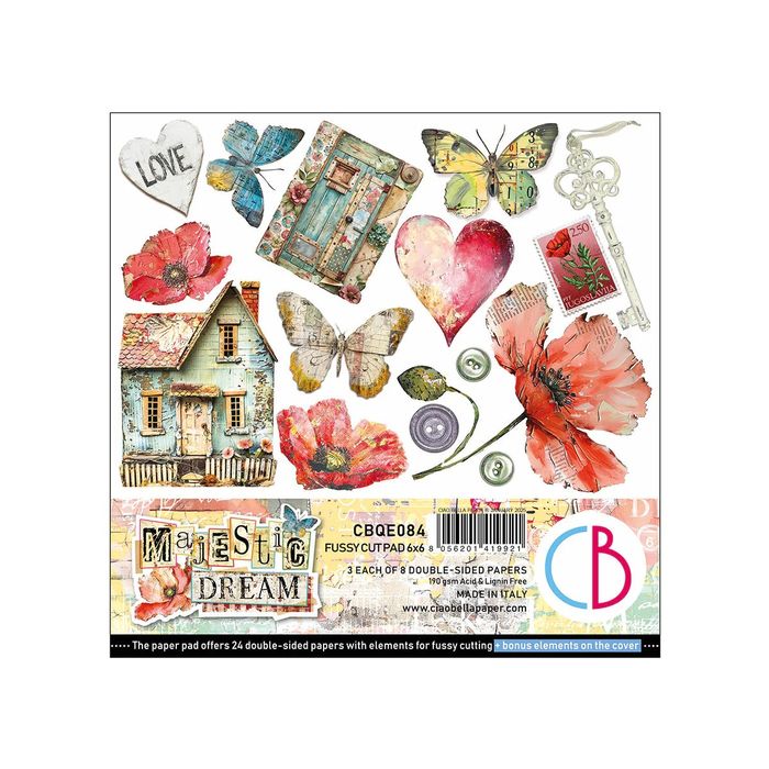 Ciao Bella Majestic Dream Fussy Cut Pad 6"x 6" 24/Pkg
