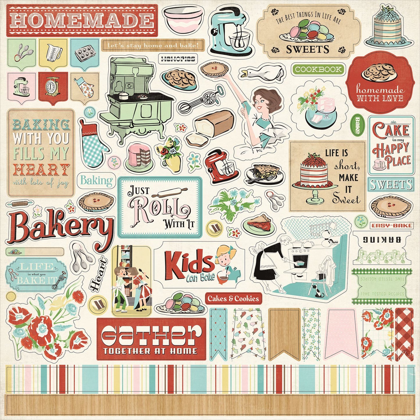 Carta Bella Roll With It Element Sticker
