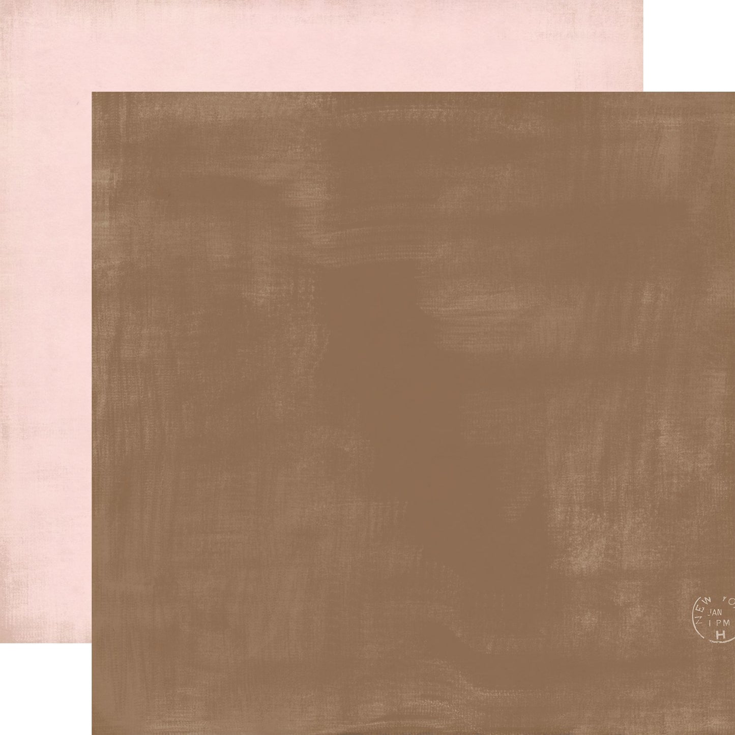 Brown / Pink 12x12 Coordinating Solid Paper