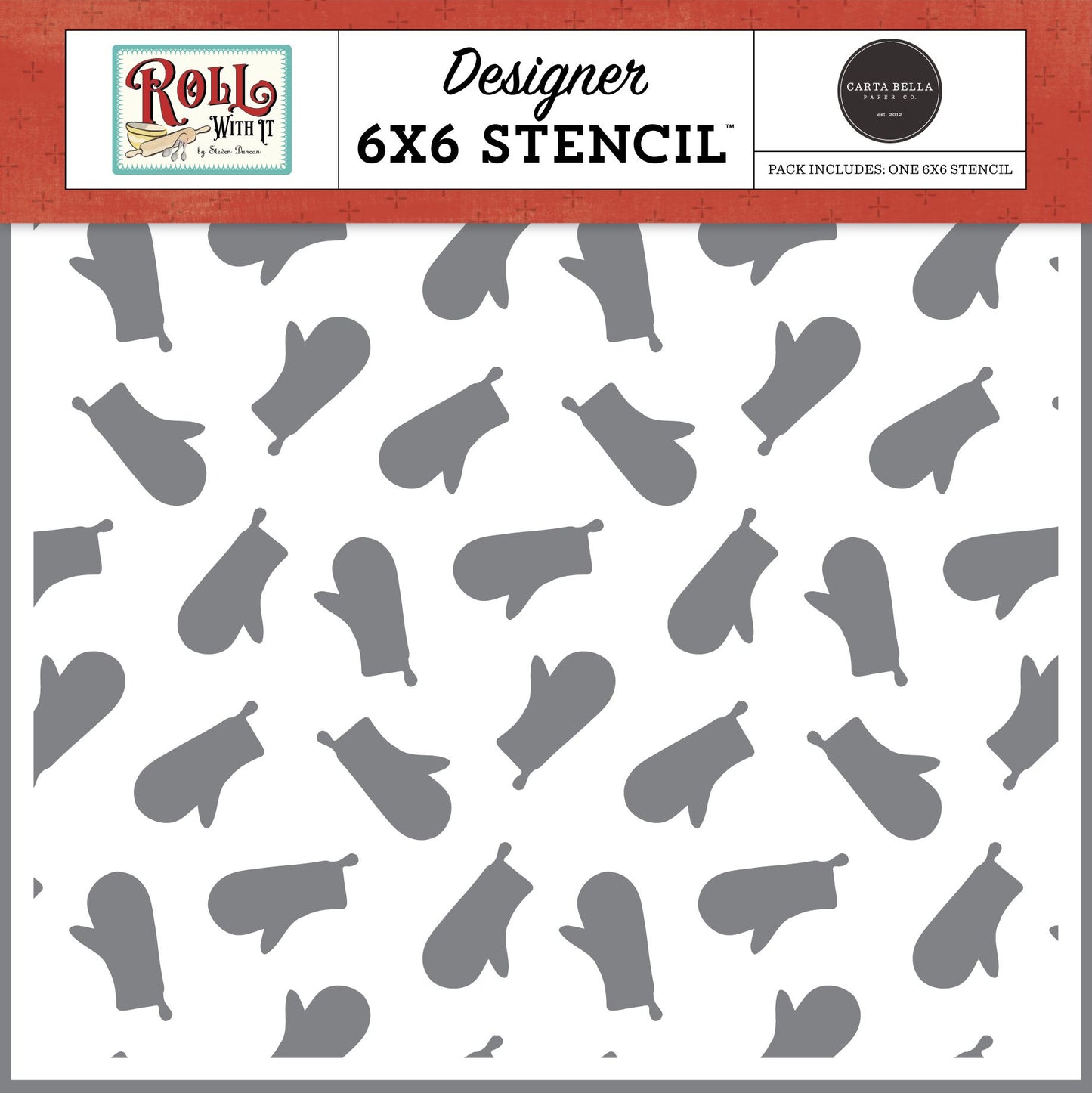 Oven Mitts Stencil