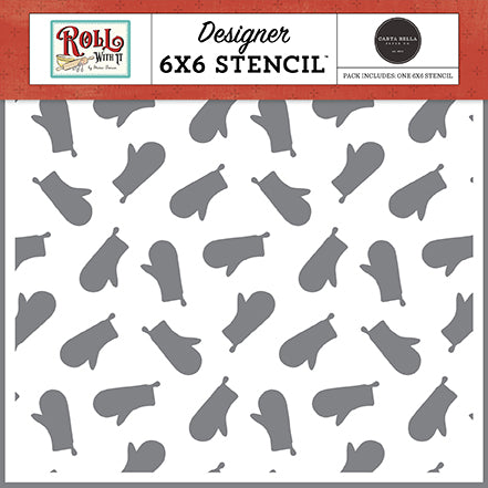 Carta Bella Roll With It Oven Mitts Stencil