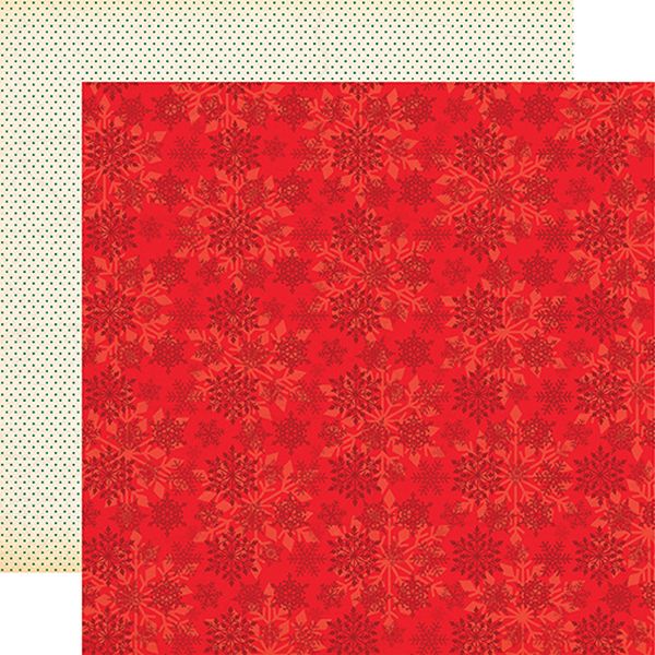 Echo Park Season's Greetings- Seasonal Snowflakes- 12x12 Paper