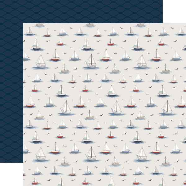 Carta Bella: Seashore - Sailboats And Seagulls DS Paper