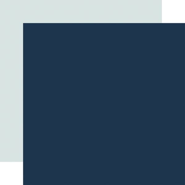 Carta Bella: Seashore - Navy / Teal 12x12 Coordinating Solid DS Paper