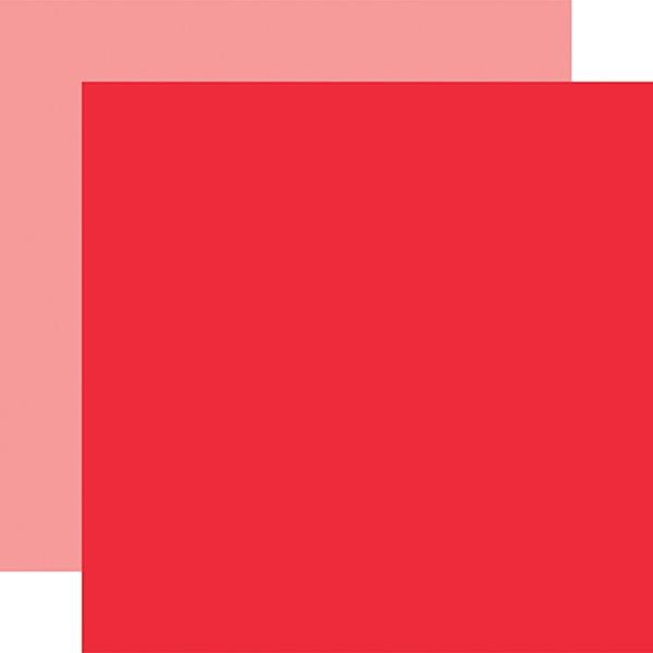 Carta Bella Summer Market Red/Pink SoliDS Paper (1 Sheet)