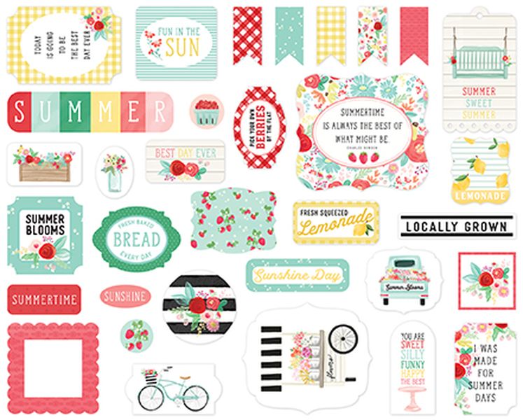 Carta Bella Summer Market Ephemera