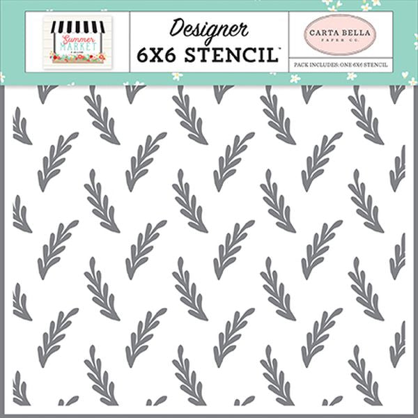 Carta Bella Summer Market Summer Branch Stencil