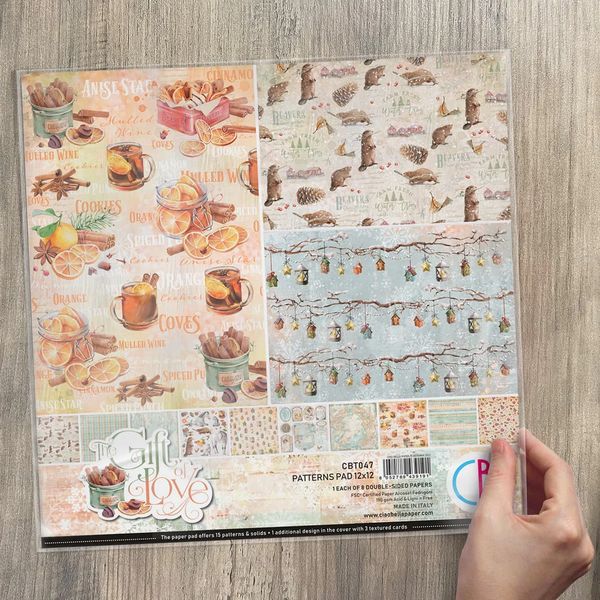 DISC - Ciao Bella The Gift Of Love 12x12 Patterns Pad
