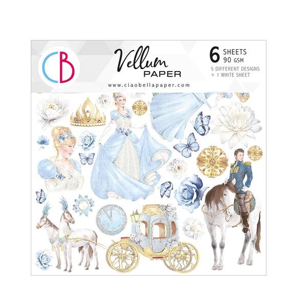 Ciao Bella Vellum Midnight Spell 6"x6" Fussy Cuts, 6 sheets/pkg