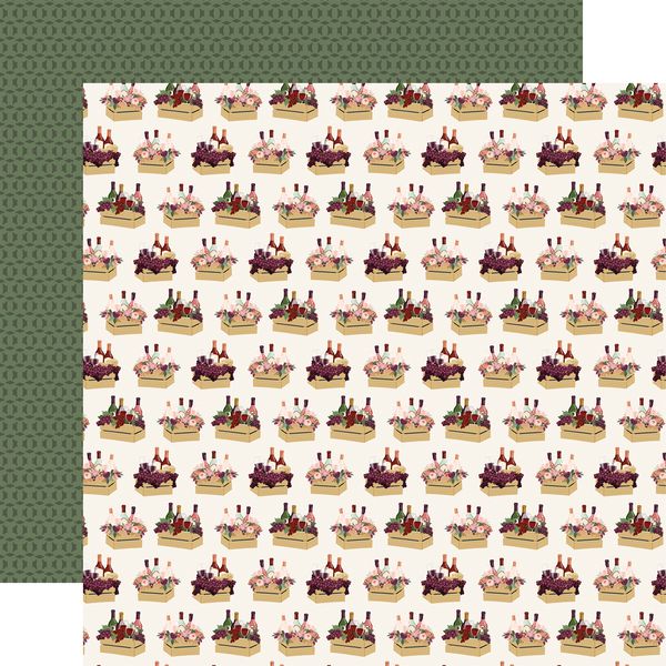 Carta Bella Wine Gift Of The Vine 12x12 DS Patterned Paper (1 Sheet) (1 Sheet)