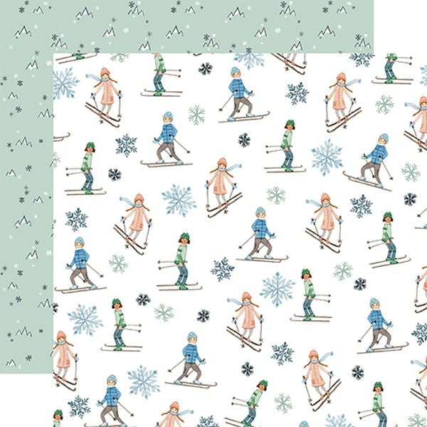 Winter Market Skiers DS Paper (1 Sheet)