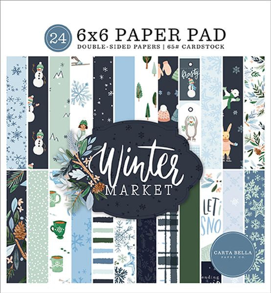 DISC - Carta Bella Winter Market 6X6 Paper Pad
