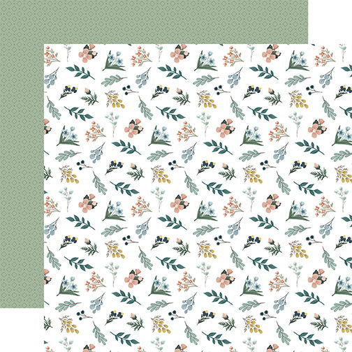 Carta Bella Winter Wonderland: Snow Day Stems 12x12 Patterned Paper