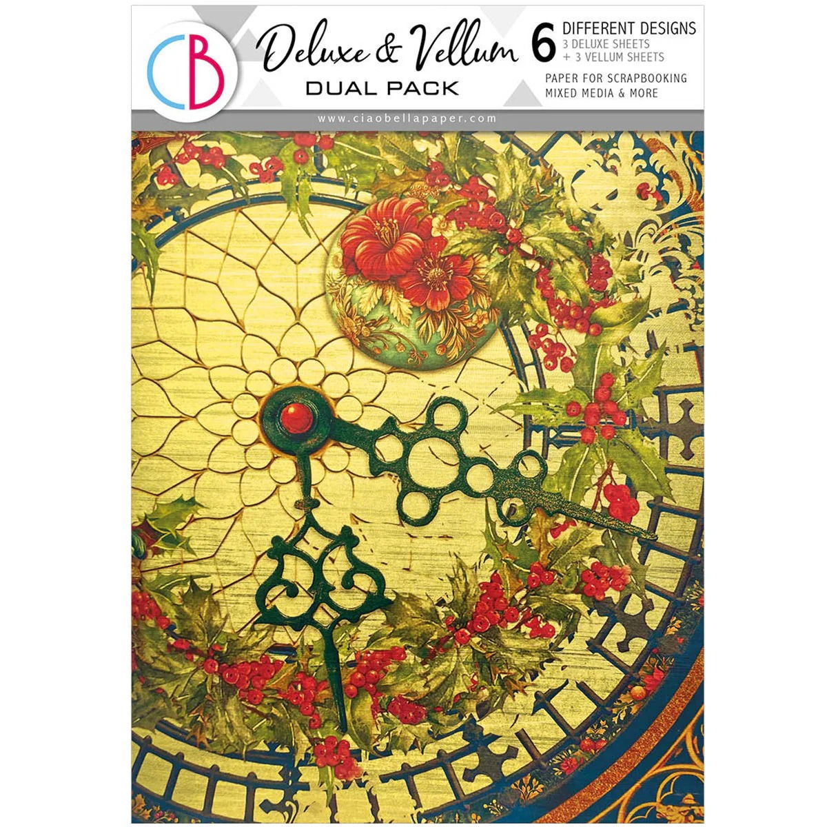 Ciao Bella Deluxe Paper Gold & Vellum Dual Pack A4 MIXED 6/Pkg Toy Shop