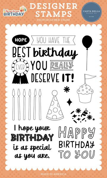 Carta Bella They Say It's Your Birthday Special Birthday Stamp Set