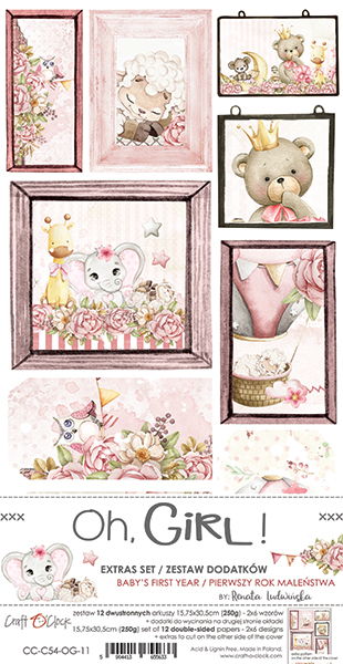 Craft-o-Clock Oh, Girl! Baby's First Year Extras Set