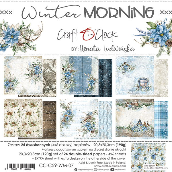 Craft-o-Clock Winter Moments 8x8 Papers Set