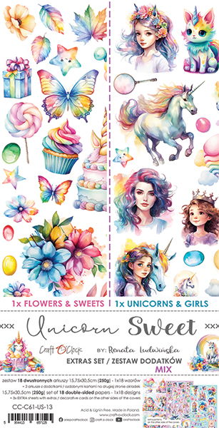 Craft-o-Clock Unicorn Sweet Extras Mix