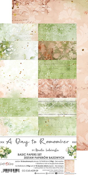 Craft-o-Clock A Day To Remember 6X12 Basic Papers Set