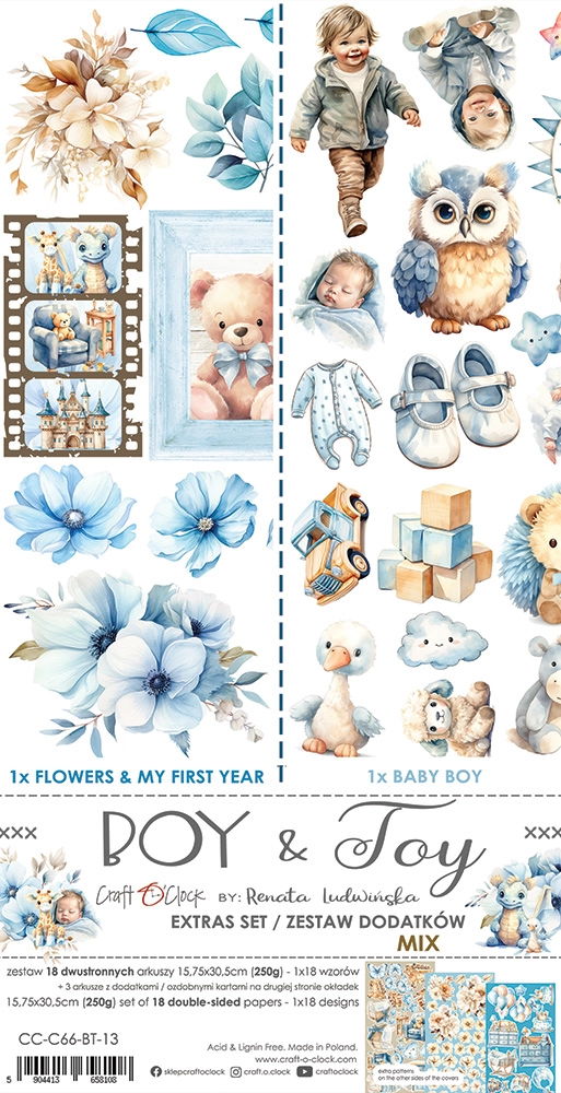 Craft-o-Clock Boy & Toy Extras Mix