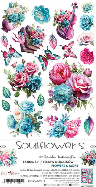 Craft-o-Clock Soulflowers extras set – flowers