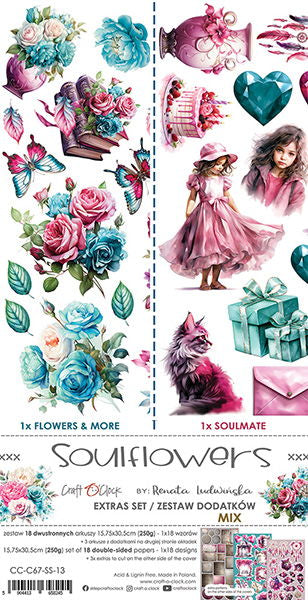 Craft-o-Clock Soulflowers extras set – mix