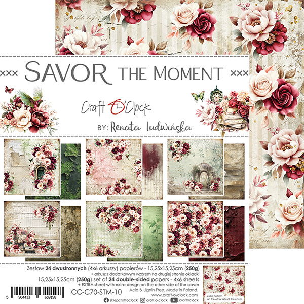 Craft-o-Clock Savor the Moment 6x6 Papers Set