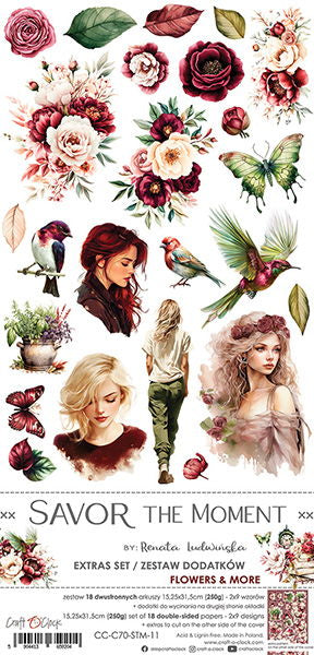 Craft-o-Clock Savor the Moment extras set – flowers