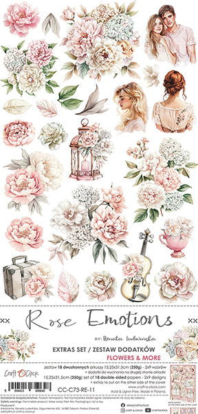 Craft-o-Clock Rose Emotions extras set – flowers