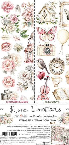 Craft-o-Clock Rose Emotions extras set – mix
