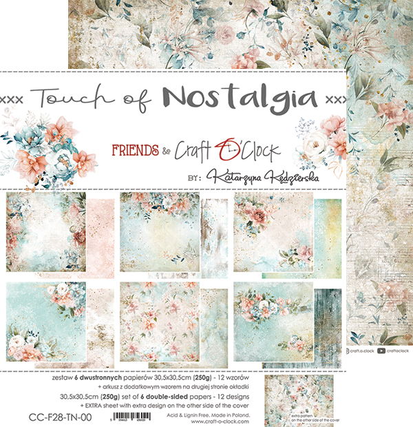 Craft-o-Clock Touch of Nostalgia 12x12 Papers Set