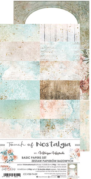 Craft-o-Clock Touch of Nostalgia 6 x12 Basic Papers Set