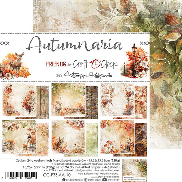 Craft-o-Clock Autumnaria 6x6 Papers Set