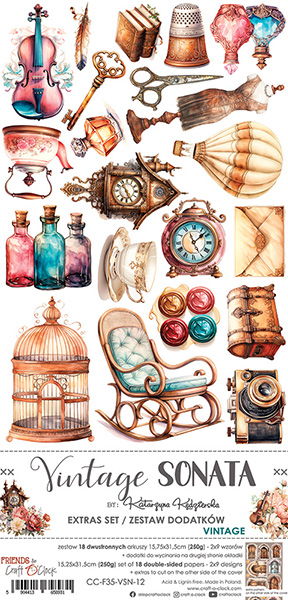 Craft-o-Clock Vintage Sonata extras set – autumn