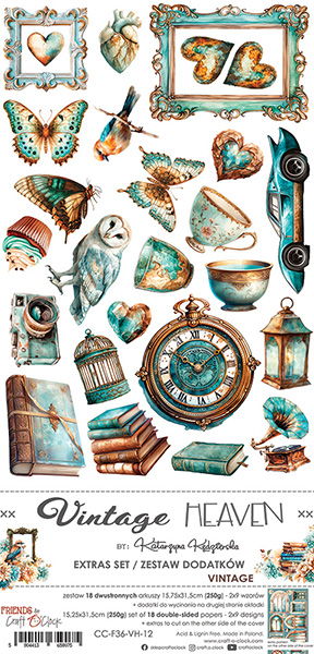 Craft-o-Clock Vintage Heaven extras set – autumn