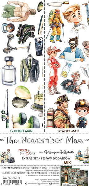Craft-o-Clock The November Man extras set – mix