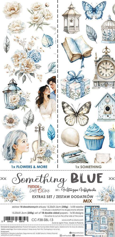 Craft-o-Clock Something Blue extras set – mix