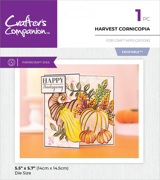 Crafter's Companion Edge'able Metal Die-Harvest Cornicopia