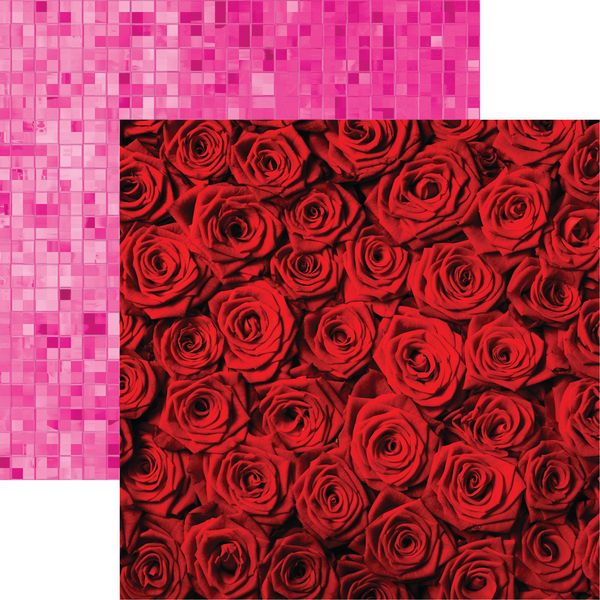 Reminisce Color Cascade: Red Rose Bouquet DS Paper (1 Sheet)