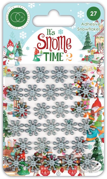 Craft Consortium Adhesive Snowflakes 27/Pkg-It's Snome Time 2