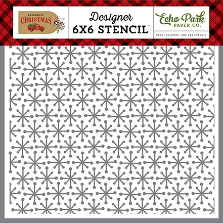 Christmas Burst Stencil